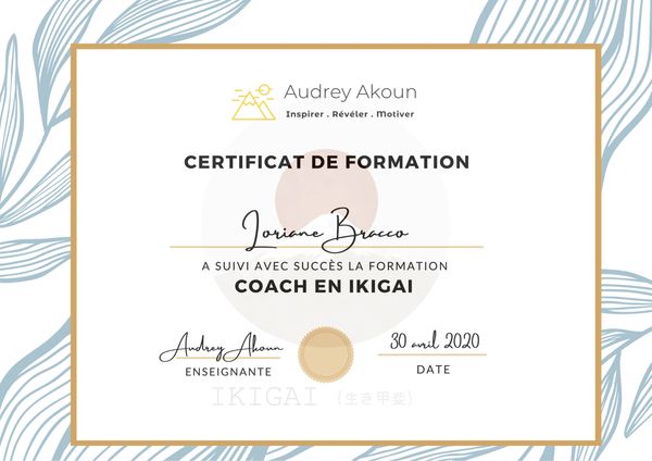Certificat en Ikigai