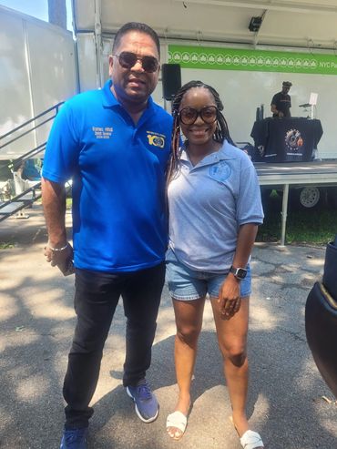 District 31 Annual Family Reunion Event (L-R: PDG Romeo Hitlall, Councilmember Selvena Brooks-Powers