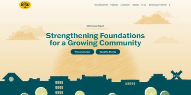 Screenshot of the Holland BPW 2021 microsite featuring the headline "Strenghening Foundations for a 