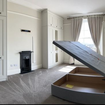 Image of a room after a carpet cleaning service