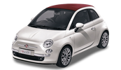 Cheap economy open top cabrio rental in Stalis and Heraklion Airport Crete FIAT 500 CABRIO