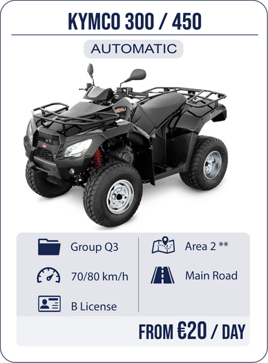 Quad mieten Stalis Crete, ATV rental near hotels, location quad, no risk insurance