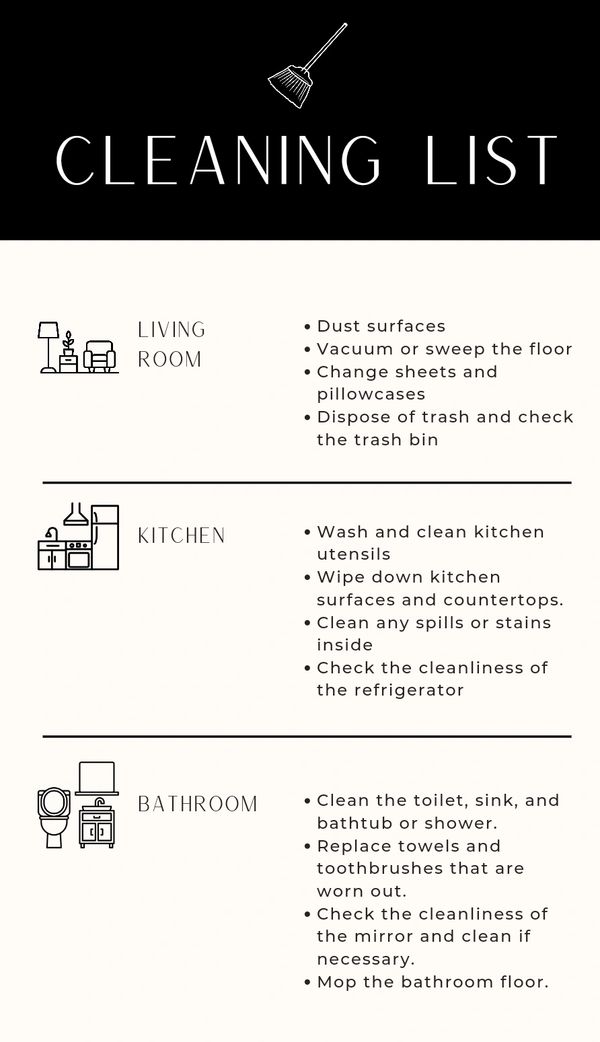 CLEANING LIST