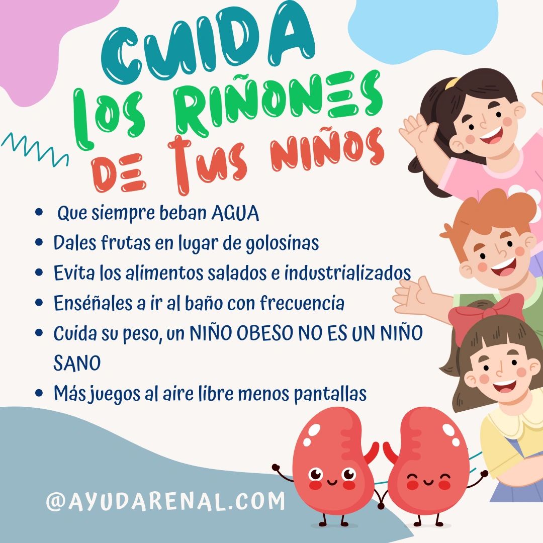 Cuida los riñones de tus niños