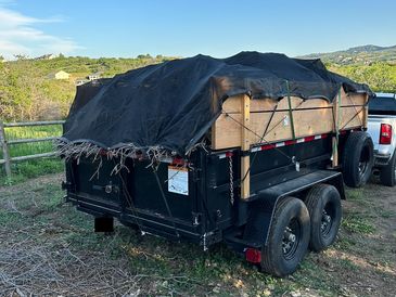 One of DougCoJunk's trailers full of yard debris