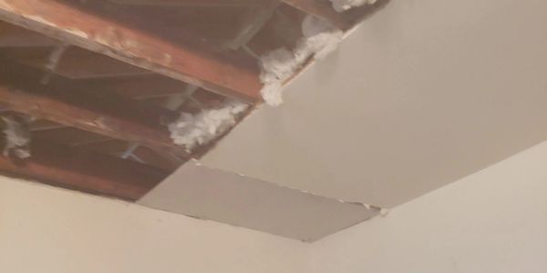 Severe storm damage left this home exposed. Our team removed water logged drywall and mold.