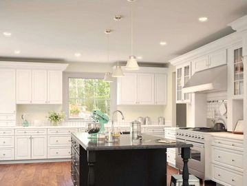 Gramercy White Kitchen Cabinets. Raised Panel