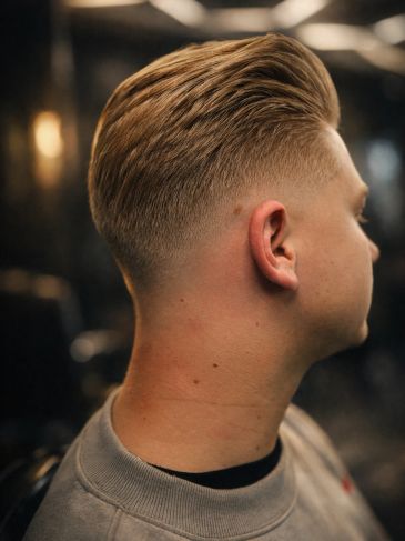 Klassiek herenhaar met strakke snit.