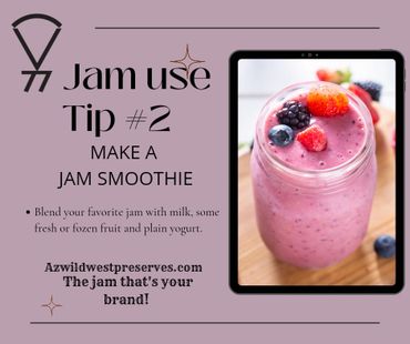 Jam use smoothie poster with an image