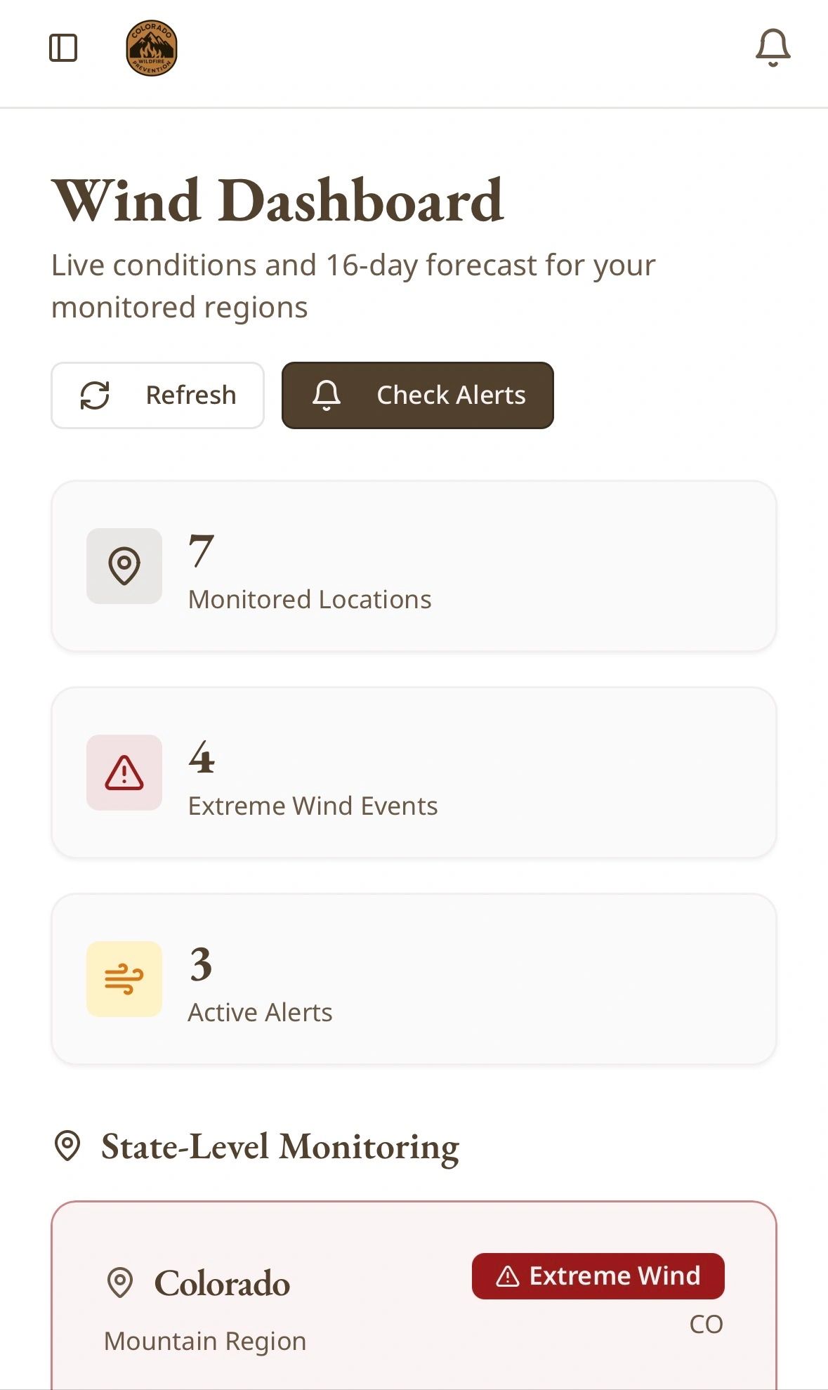 Wind Watcher Introducing Our New “Wind Watcher” Wildfire Conditions Alert App
