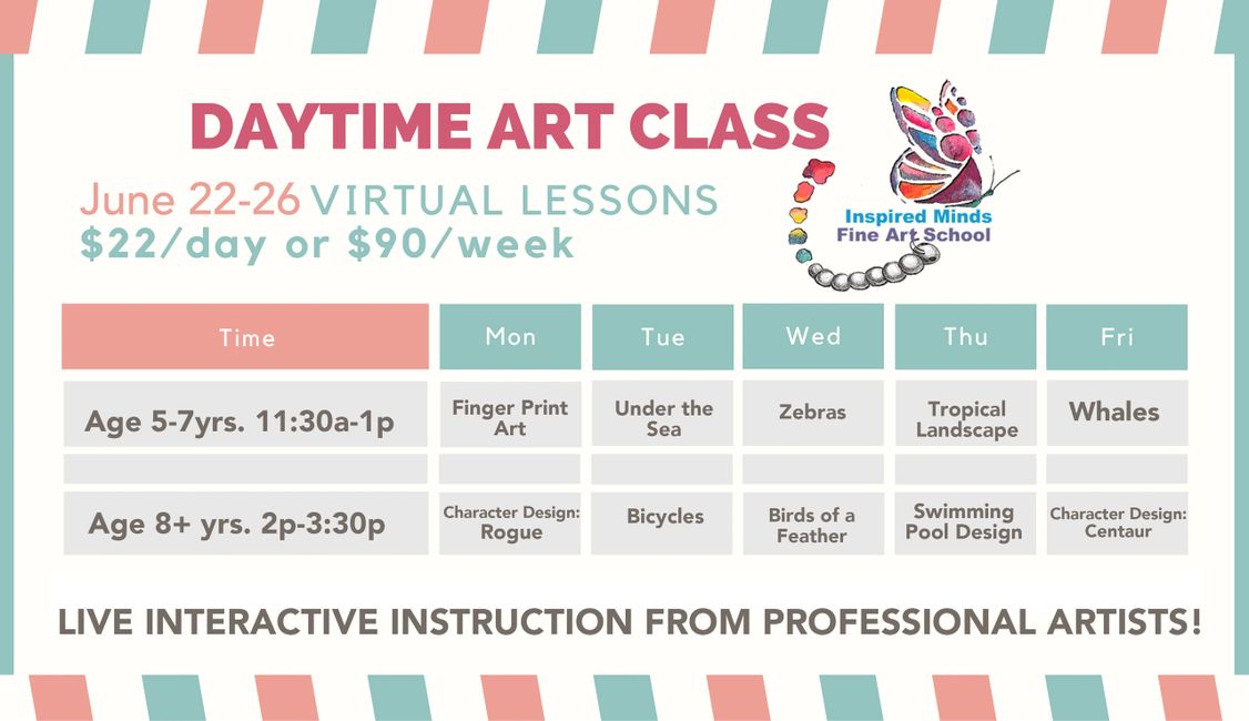 Day Art Classes | Inspired Minds FIne Art School