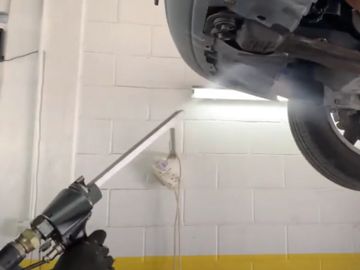 Car detailing by dry ice blasting.