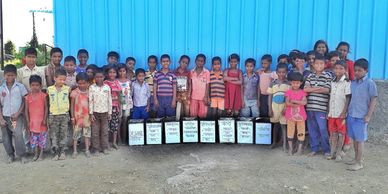 Cooking and Waste management by children at Snehgram