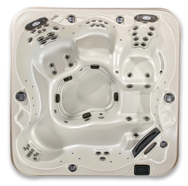 Aspen El Dorado 7' spa with bench and lounge