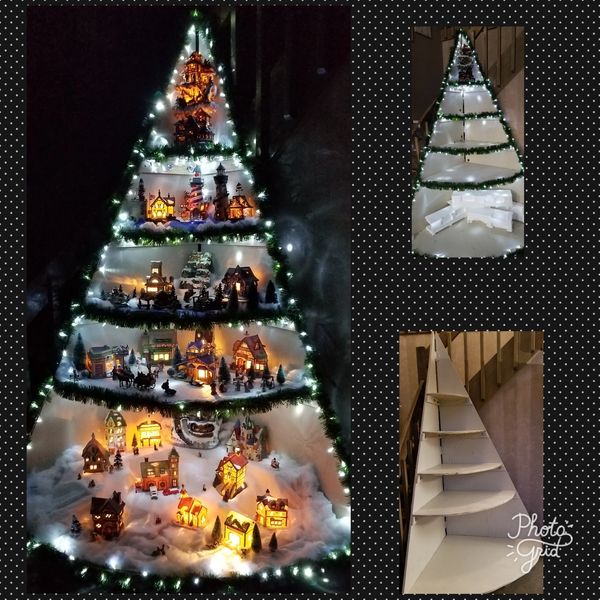 Custom display tree design for Christmas Villages