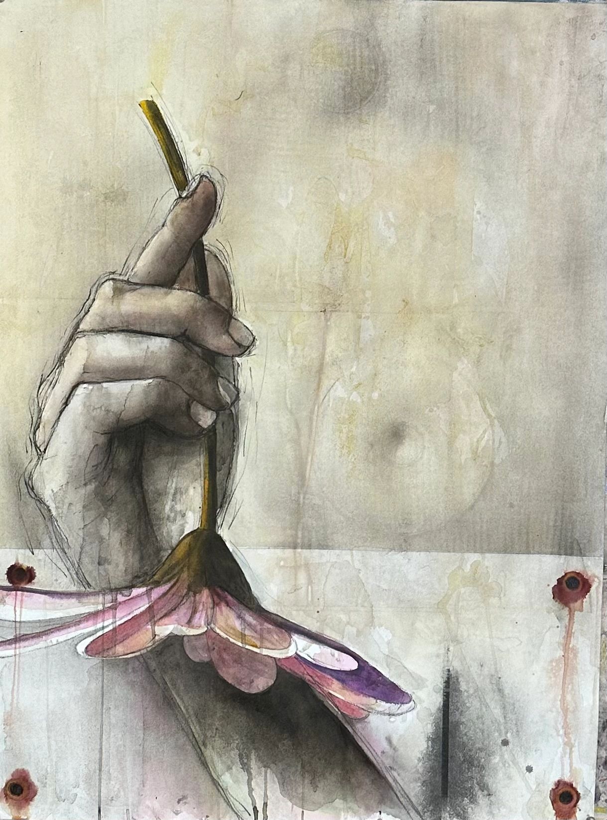 Beautiful pencil art work on the display