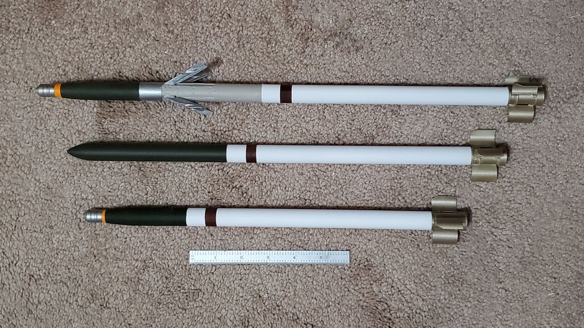 1/4 Scale 70mm Rocket Model (Various Warheads)