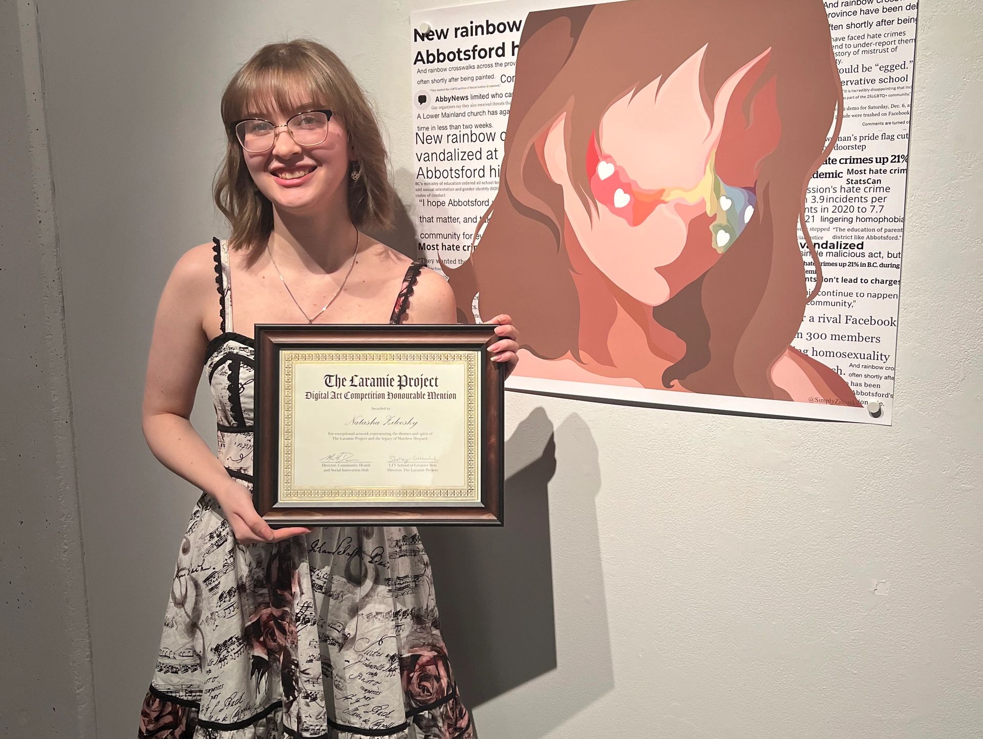 Love Despite The Hate receiving a 500$ reward