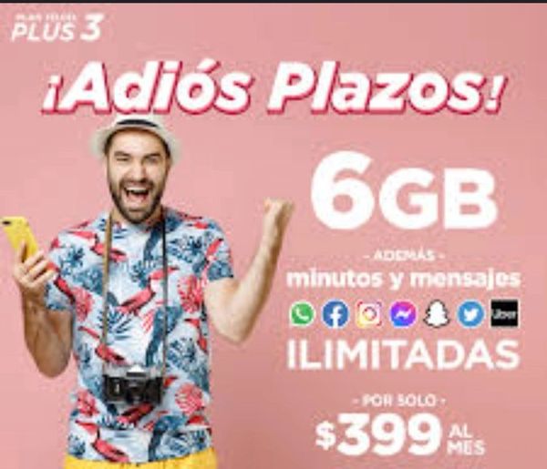 Conéctate a tus redes sociales y navega en internet sin plazos forzosos