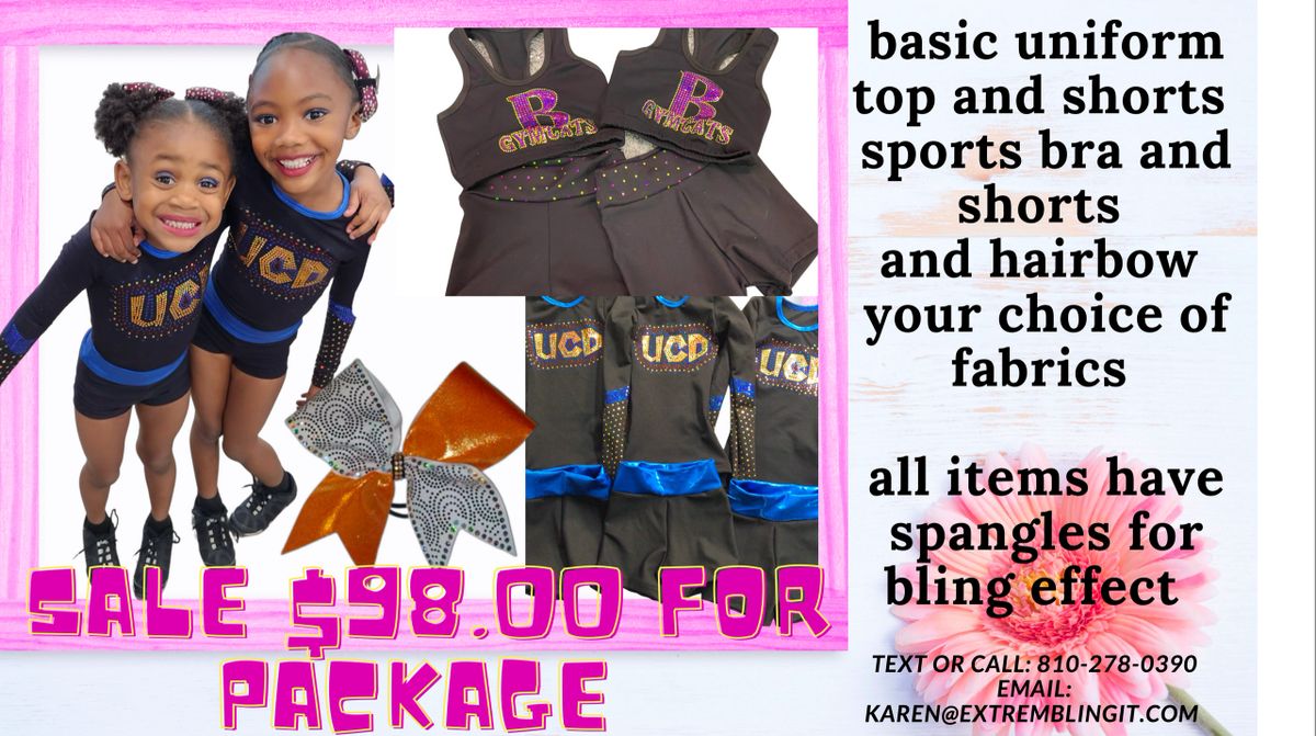 $98.00 Cheerleading uniform Package