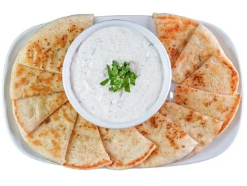 Tzatziki Dip with Garlic Pita