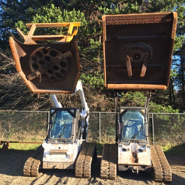 Clearing, brush cutting, mowing with Skid Steers