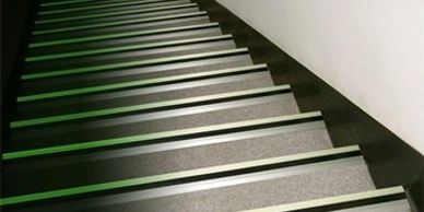 Anti Slip Metal Stair Edge Protectors , 1.8mm Aluminum Stair Trim