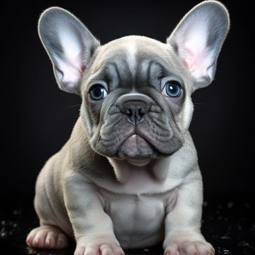 French and English bulldog puppy 