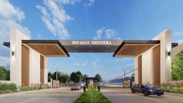 alt="Riyasat Montera Entrance Gate - Residential Property in Mumbai by Mumbai Third Properties"