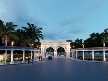 alt="Riyasat Bliss entrance - New property with plots in Mumbai for sale"