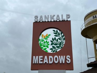 alt="Sankalp Meadows Project Signboard - Residential Property in Mumbai by Mumbai Third Properties"