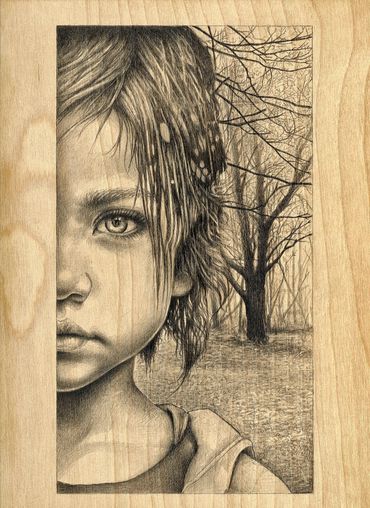 "Where We Find Ourselves" study no.2
Graphite on Wood
9"x12"
2023