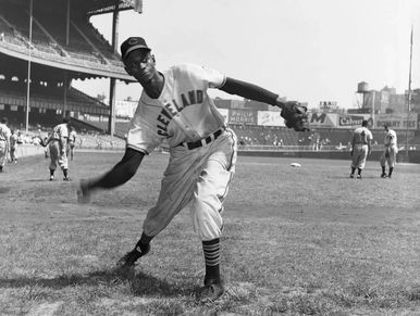 Satchel Paige pitches the first no-hitter in Greenlee Field as the