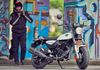 Tear up the streets on a Kymco Spade 150!