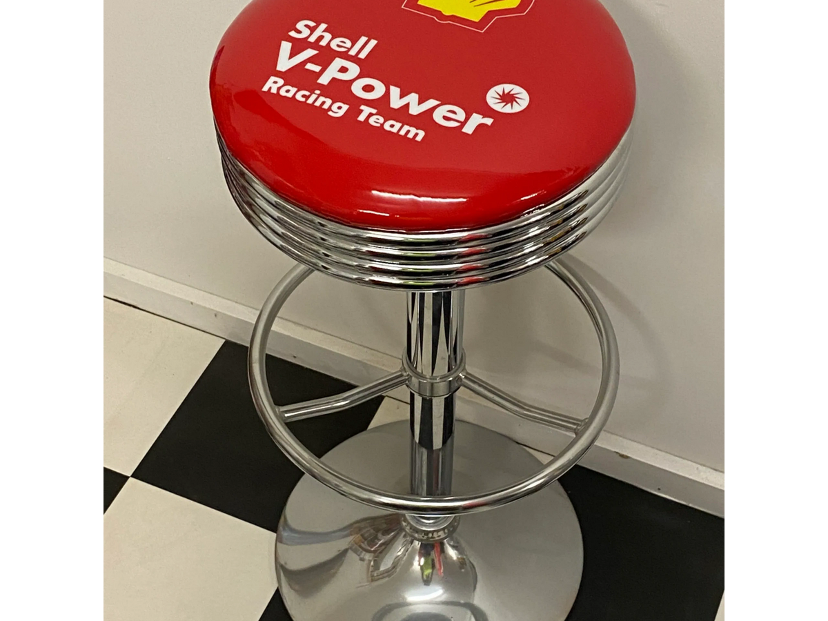 SHELL V POWER RACING FORD PREMIUM BAR STOOL