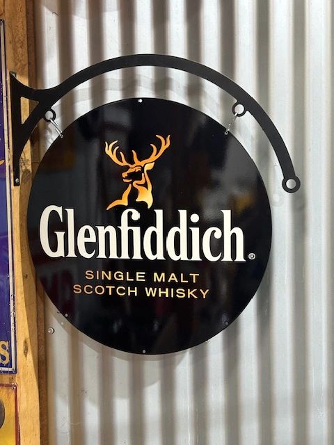 ZYPENG Glenfiddich Scotch Whisky Tin Sign - 8x12 Inch Retro Metal Wall Poster For Bar, Kitchen, Man Cave
