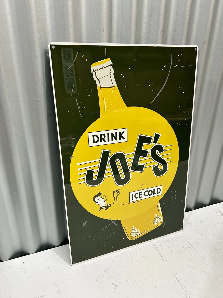 JOES SOFT DRINKS 600 MM X 400 MM METAL SIGN