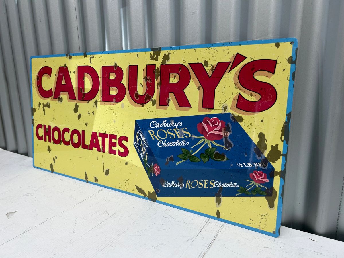 CADBURY'S CHOCOLATES 810 X 380 MM METAL SIGN