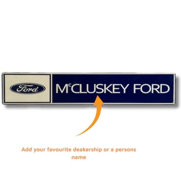 FORD DEALERSHIP SIGN CUSTOM NAME OF YOUR CHOICE 800 X 200 MADE TO SCALE
