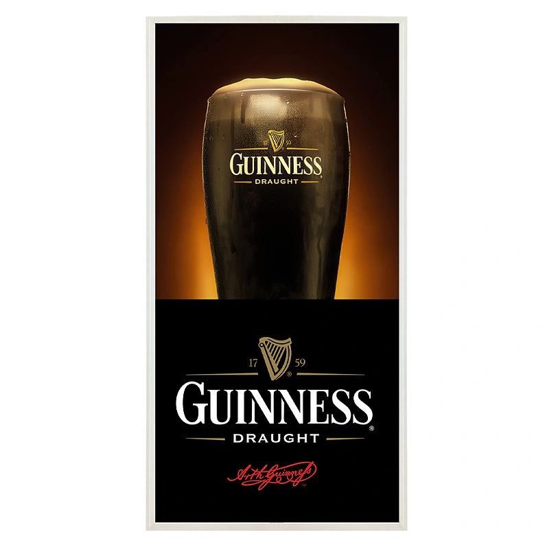 GUINNESS 1200 X 600 MM LED WALL HANGING BACK LIT LIGHT