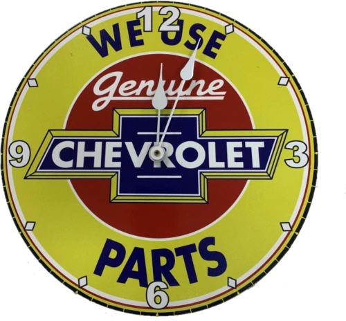CHEVROLET CHEV 30 CM METAL CLOCK