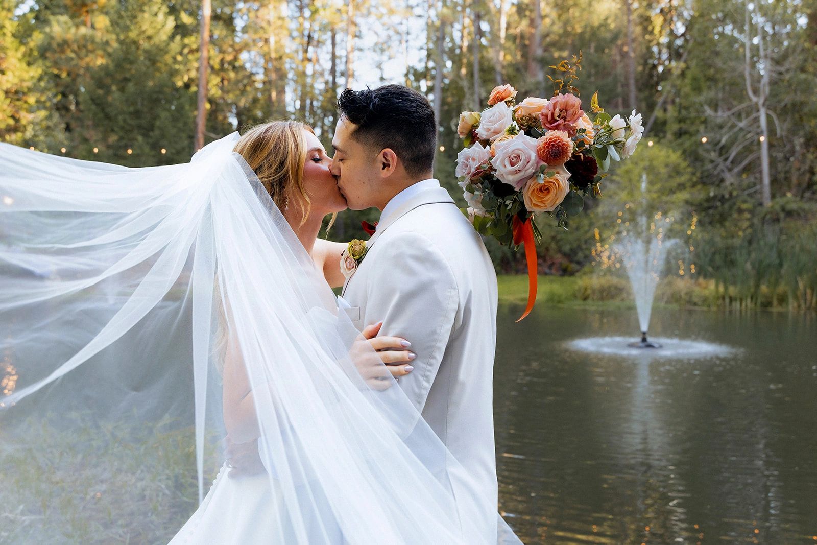 Fall wedding at Silverthorn Meadows in Northern California Newlywed love!