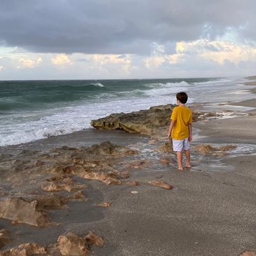Juno Beach after a storm