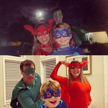 Alexander Cooke and family Halloween 2020