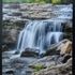 Photomosaico 3D layers waterfall photograph, image
