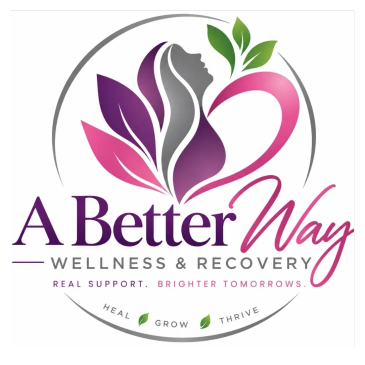 Logo for A Better Way Wellness &amp; Recovery with nature-inspired design.