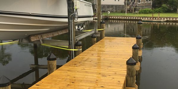 New dock and boatlift install