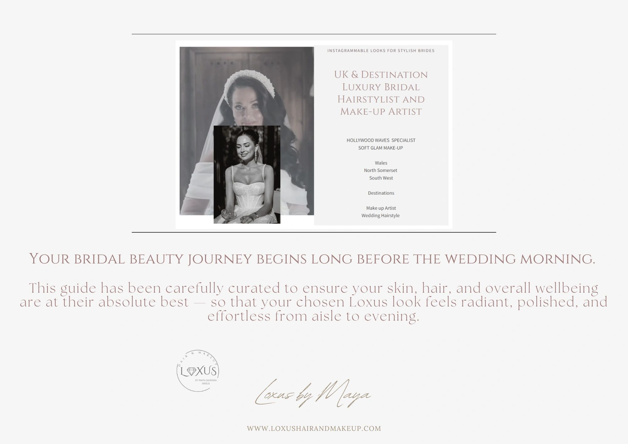 Luxury bridal hairstylist and makeup artist services in UK and destination weddings.