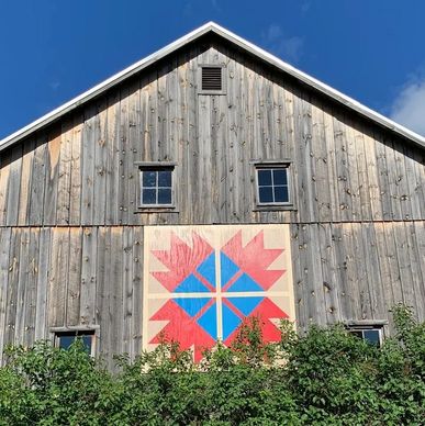 Maple Leaf barn quilt
