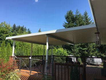 Double Span Beams V-pan Aluminum Cover Puyallup WA